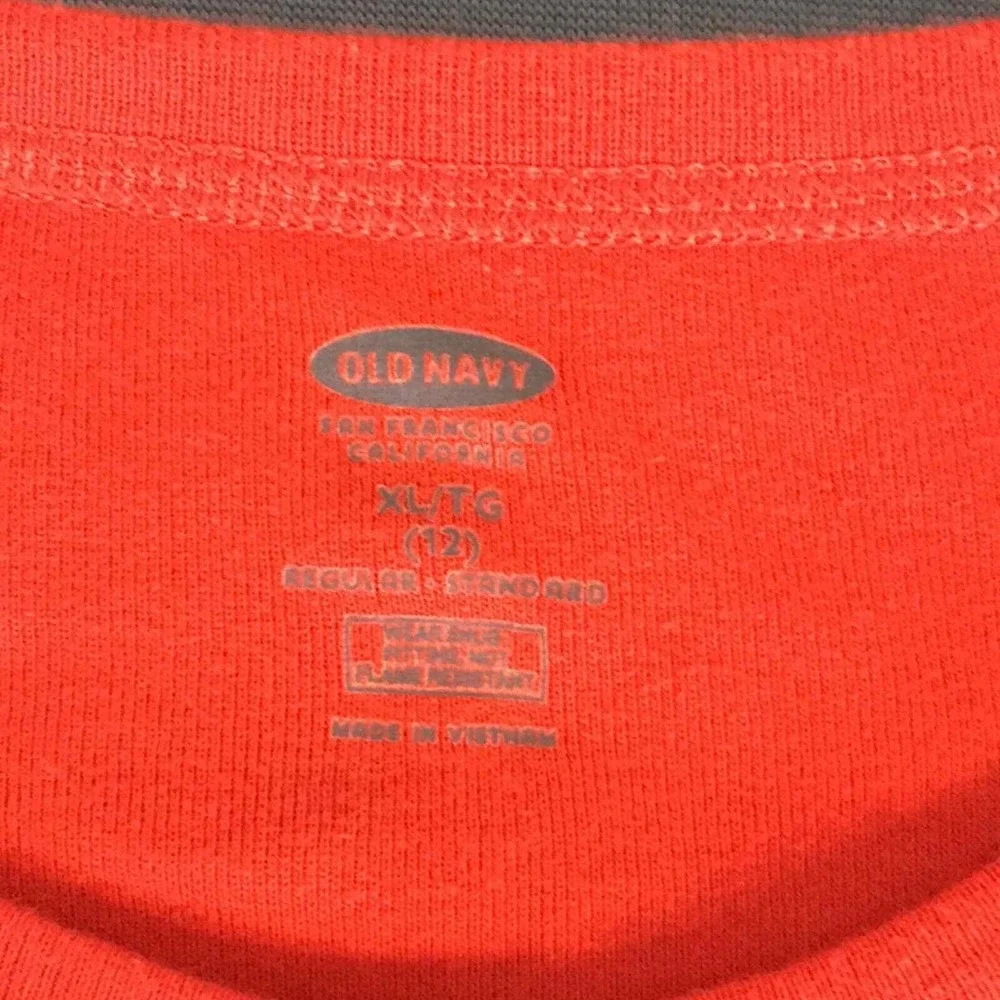 Old Navy Graphic Tee Red Not A Morning Person Long Sleeve Girls XL 12